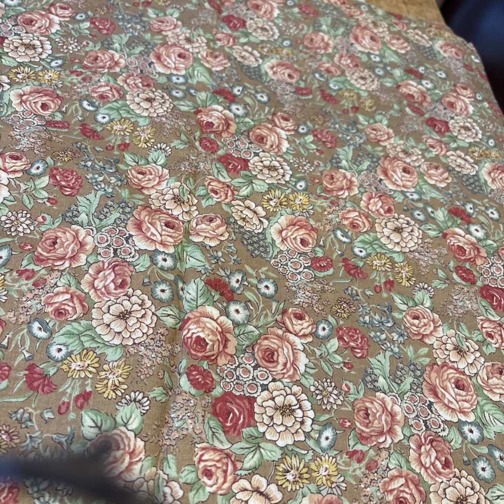 Floral Fabric 5 Yards X 43” Wide Cotton Quilting Vintage